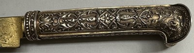 Lot 18 - A FINE FRENCH SILVER-GILT MOUNTED DAGGER OF YATAGHAN FORM BY MANCEAUX A PARIS