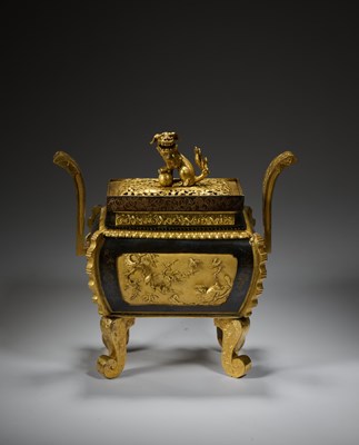Lot 1 - A FINE AND RARE LARGE SAWASA WARE CENSER, 18TH CENTURY