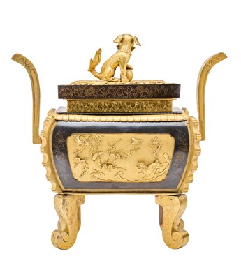 Lot 1 - A FINE AND RARE LARGE SAWASA WARE CENSER, 18TH CENTURY
