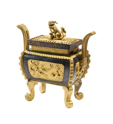 Lot 1 - A FINE AND RARE LARGE SAWASA WARE CENSER, 18TH CENTURY