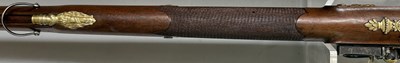 Lot 57 - A FINE AND RARE FRENCH 15 BORE FLINTLOCK SILVER-GILT MOUNTED WILDFOWLING GUN OF PRESENTATION QUALITY