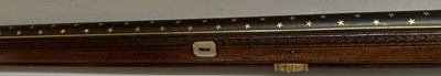 Lot 57 - A FINE AND RARE FRENCH 15 BORE FLINTLOCK SILVER-GILT MOUNTED WILDFOWLING GUN OF PRESENTATION QUALITY