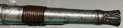 Lot 45 - A VERY RARE INDIAN 50 BORE MATCH-LOCK PISTOL IN THE FORM OF A TORADAR, 18TH CENTURY, PROBABLY JAIPUR