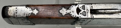 Lot 45 - A VERY RARE INDIAN 50 BORE MATCH-LOCK PISTOL IN THE FORM OF A TORADAR, 18TH CENTURY, PROBABLY JAIPUR