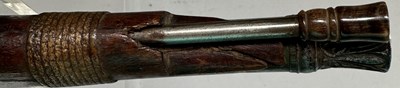 Lot 45 - A VERY RARE INDIAN 50 BORE MATCH-LOCK PISTOL IN THE FORM OF A TORADAR, 18TH CENTURY, PROBABLY JAIPUR
