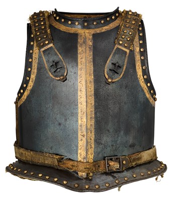 Lot 54 - A RARE AND UNUSUALLY COMPLETE LIGHT CAVALRY OFFICER’S CUIRASS IN EXCEPTIONAL CONDITION