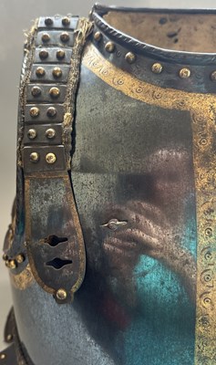 Lot 54 - A RARE AND UNUSUALLY COMPLETE LIGHT CAVALRY OFFICER’S CUIRASS IN EXCEPTIONAL CONDITION
