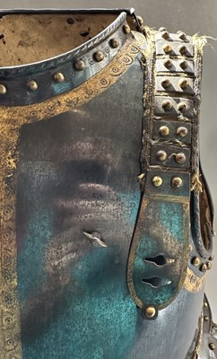 Lot 54 - A RARE AND UNUSUALLY COMPLETE LIGHT CAVALRY OFFICER’S CUIRASS IN EXCEPTIONAL CONDITION