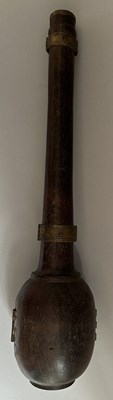 Lot 12 - A VERY RARE CASED INDIAN ALL-METAL MACE, 18TH/19TH CENTURY, SOUTH INDIA, POSSIBLY MYSORE OR TANJORE