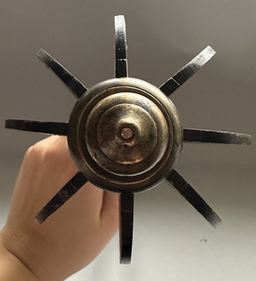 Lot 12 - A VERY RARE CASED INDIAN ALL-METAL MACE, 18TH/19TH CENTURY, SOUTH INDIA, POSSIBLY MYSORE OR TANJORE