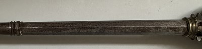 Lot 12 - A VERY RARE CASED INDIAN ALL-METAL MACE, 18TH/19TH CENTURY, SOUTH INDIA, POSSIBLY MYSORE OR TANJORE