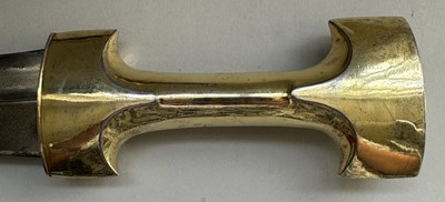 Lot 22 - A LARGE OTTOMAN JAMBIYA MOUNTED IN SILVER-GILT, 19TH CENTURY