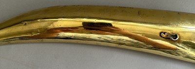 Lot 22 - A LARGE OTTOMAN JAMBIYA MOUNTED IN SILVER-GILT, 19TH CENTURY