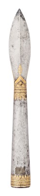 Lot 11 - A FINE INDIAN LANCE HEAD, 19TH CENTURY