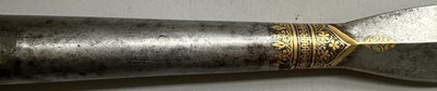 Lot 11 - A FINE INDIAN LANCE HEAD, 19TH CENTURY