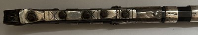 Lot 32 - A CAUCASIAN SILVER-MOUNTED RIDING CROP, 19TH CENTURY
