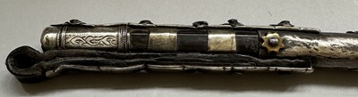 Lot 32 - A CAUCASIAN SILVER-MOUNTED RIDING CROP, 19TH CENTURY