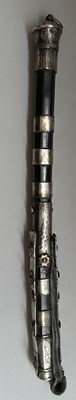 Lot 32 - A CAUCASIAN SILVER-MOUNTED RIDING CROP, 19TH CENTURY