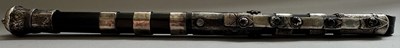 Lot 32 - A CAUCASIAN SILVER-MOUNTED RIDING CROP, 19TH CENTURY