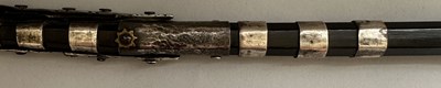 Lot 32 - A CAUCASIAN SILVER-MOUNTED RIDING CROP, 19TH CENTURY