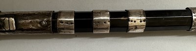 Lot 32 - A CAUCASIAN SILVER-MOUNTED RIDING CROP, 19TH CENTURY