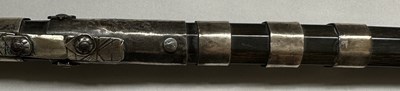 Lot 32 - A CAUCASIAN SILVER-MOUNTED RIDING CROP, 19TH CENTURY