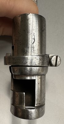 Lot 52 - AN UNUSUAL FRENCH SOCKET BAYONET WITH ETCHED, BLUED AND GILT BLADE, LATE 18TH CENTURY