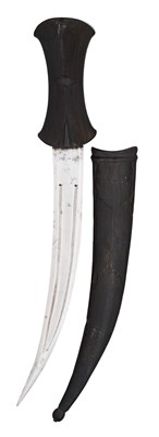 Lot 19 - AN OTTOMAN EBONY-HILTED DAGGER, PROBABLY TURKEY, 18TH CENTURY