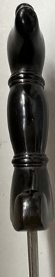 Lot 20 - A LARGE OTTOMAN DAGGER WITH EBONY HILT OF INDIAN KHANJAR FORM, TURKEY, LATE 18TH/EARLY 19TH CENTURY