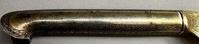Lot 28 - AN OTTOMAN SILVER-GILT TRAVELLING CUTLERY SET OR TROUSSE, 19TH CENTURY, ALMOST CERTAINLY TURKEY