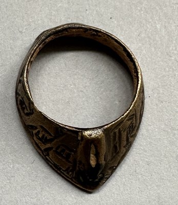 Lot 36 - THREE SMALL OTTOMAN ARCHER’S RINGS, 15TH/17TH CENTURY