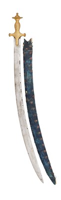 Lot 5 - AN INDIAN TULWAR WITH BLADE SLOTTED FOR THE TEARS OF ALLAH, 19TH CENTURY