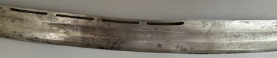 Lot 5 - AN INDIAN TULWAR WITH BLADE SLOTTED FOR THE TEARS OF ALLAH, 19TH CENTURY