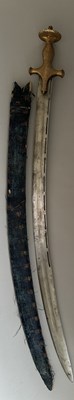 Lot 5 - AN INDIAN TULWAR WITH BLADE SLOTTED FOR THE TEARS OF ALLAH, 19TH CENTURY