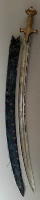 Lot 5 - AN INDIAN TULWAR WITH BLADE SLOTTED FOR THE TEARS OF ALLAH, 19TH CENTURY
