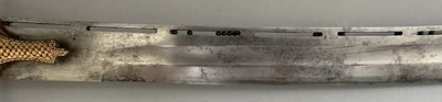 Lot 5 - AN INDIAN TULWAR WITH BLADE SLOTTED FOR THE TEARS OF ALLAH, 19TH CENTURY