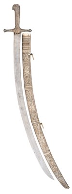 Lot 17 - A FINE FRENCH SILVER-MOUNTED SABRE IN THE OTTOMAN BALKAN MANNER BY MANCEAUX A PARIS
