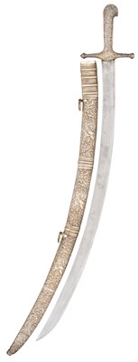 Lot 17 - A FINE FRENCH SILVER-MOUNTED SABRE IN THE OTTOMAN BALKAN MANNER BY MANCEAUX A PARIS