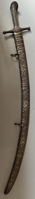 Lot 17 - A FINE FRENCH SILVER-MOUNTED SABRE IN THE OTTOMAN BALKAN MANNER BY MANCEAUX A PARIS