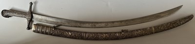 Lot 17 - A FINE FRENCH SILVER-MOUNTED SABRE IN THE OTTOMAN BALKAN MANNER BY MANCEAUX A PARIS