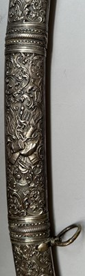 Lot 17 - A FINE FRENCH SILVER-MOUNTED SABRE IN THE OTTOMAN BALKAN MANNER BY MANCEAUX A PARIS