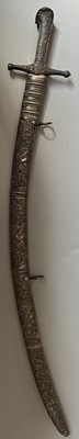 Lot 17 - A FINE FRENCH SILVER-MOUNTED SABRE IN THE OTTOMAN BALKAN MANNER BY MANCEAUX A PARIS