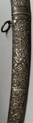 Lot 17 - A FINE FRENCH SILVER-MOUNTED SABRE IN THE OTTOMAN BALKAN MANNER BY MANCEAUX A PARIS