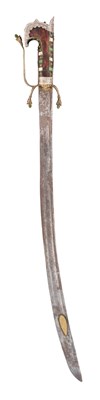 Lot 16 - A RARE ALGERIAN (OTTOMAN PERIOD) SABRE OF NIMCHA FORM, ORAN, LATE 17TH/EARLY 18TH CENTURY