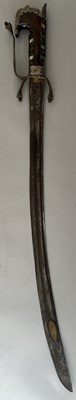Lot 16 - A RARE ALGERIAN (OTTOMAN PERIOD) SABRE OF NIMCHA FORM, ORAN, LATE 17TH/EARLY 18TH CENTURY