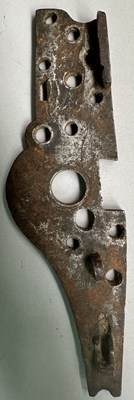 Lot 56 - A VERY RARE FRENCH 54 BORE WHEEL-LOCK LONG HOLSTER PISTOL, ALSACE OR LORRAINE, EARLY 17TH CENTURY