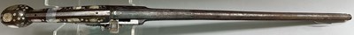 Lot 56 - A VERY RARE FRENCH 54 BORE WHEEL-LOCK LONG HOLSTER PISTOL, ALSACE OR LORRAINE, EARLY 17TH CENTURY
