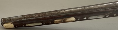 Lot 56 - A VERY RARE FRENCH 54 BORE WHEEL-LOCK LONG HOLSTER PISTOL, ALSACE OR LORRAINE, EARLY 17TH CENTURY