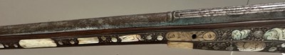 Lot 56 - A VERY RARE FRENCH 54 BORE WHEEL-LOCK LONG HOLSTER PISTOL, ALSACE OR LORRAINE, EARLY 17TH CENTURY