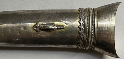 Lot 21 - A LARGE OTTOMAN JAMBIYA WITH WALRUS-IVORY HILT, TURKEY, LATE 18TH/EARLY 19TH CENTURY